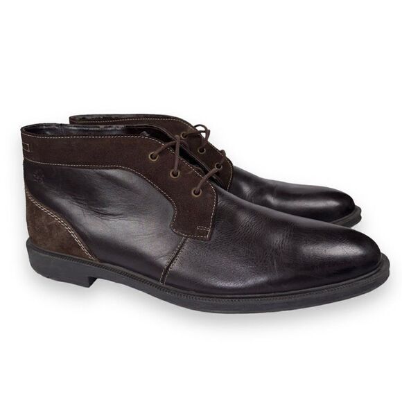 Stacy Adams Delaney Leather /‎ Suede Chukka Boots Brown 25053-200 Men\'s 11.5M main image 5